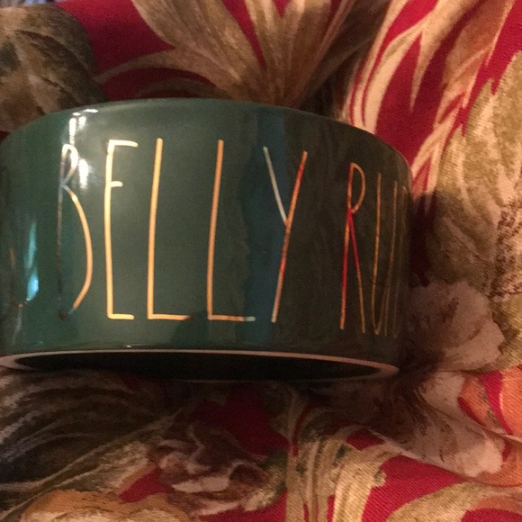 Rae Dunn Dog Bowl- new- & Belly Rub - Picture 8 of 8